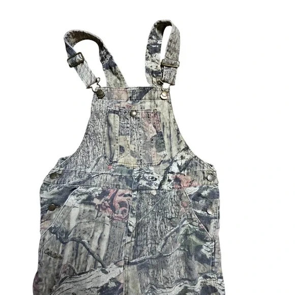 Cabela's Bib Overalls Kids M Camo Camouflage Hunting Outdoor Cotton Blend - Picture 6 of 10